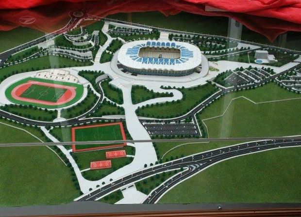 Complexe sportif comprenant un stade olympique de 50.000 places. Ph. : G.O.R. / C.U.